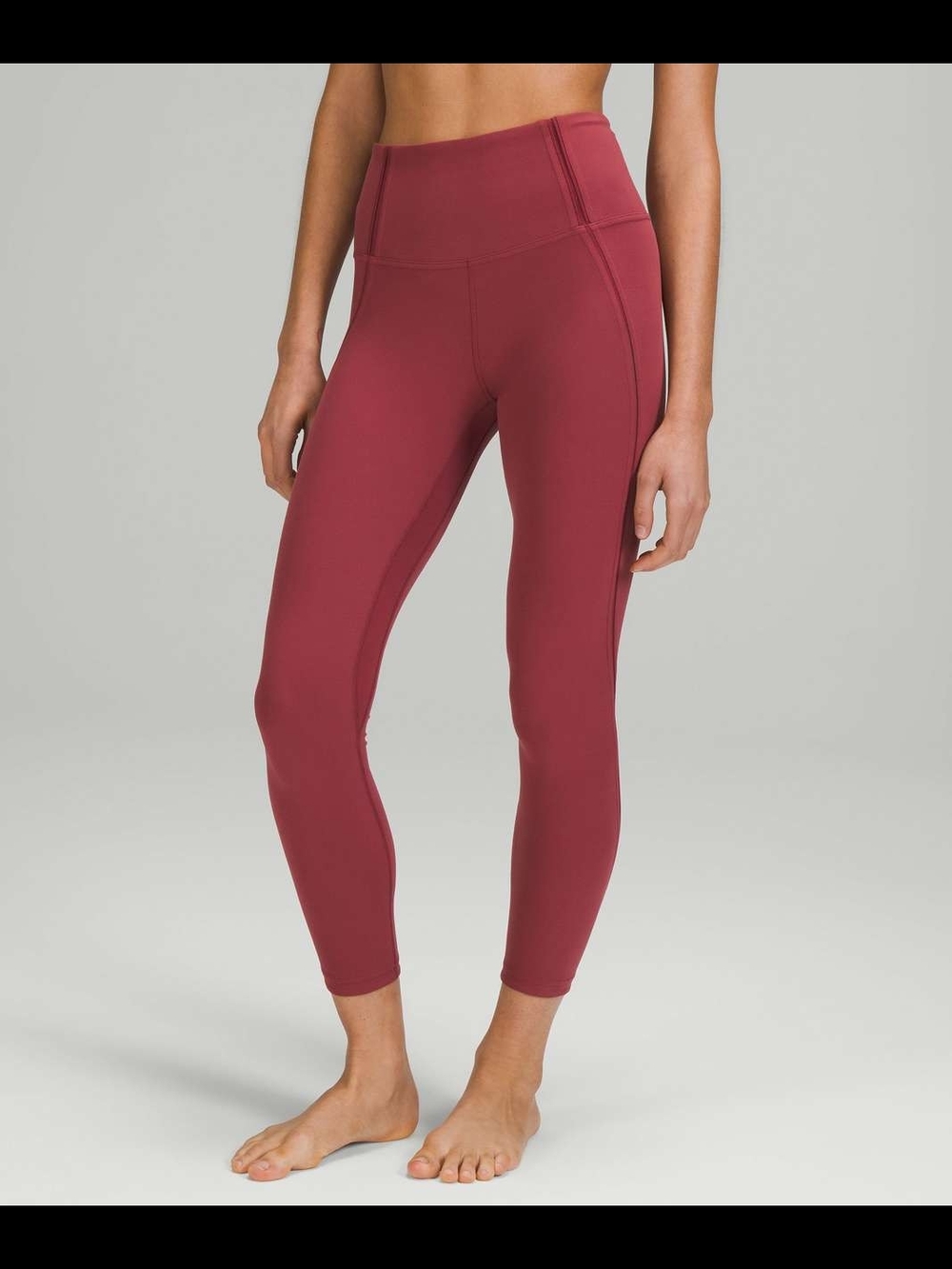 Lululemon Nulu Mesh Panels High-Rise Tight 25" Mulled Wine Size 8